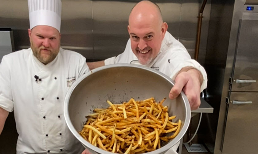 Chef Bryan makes French Fries with Johnny's Seasoning Salt! 