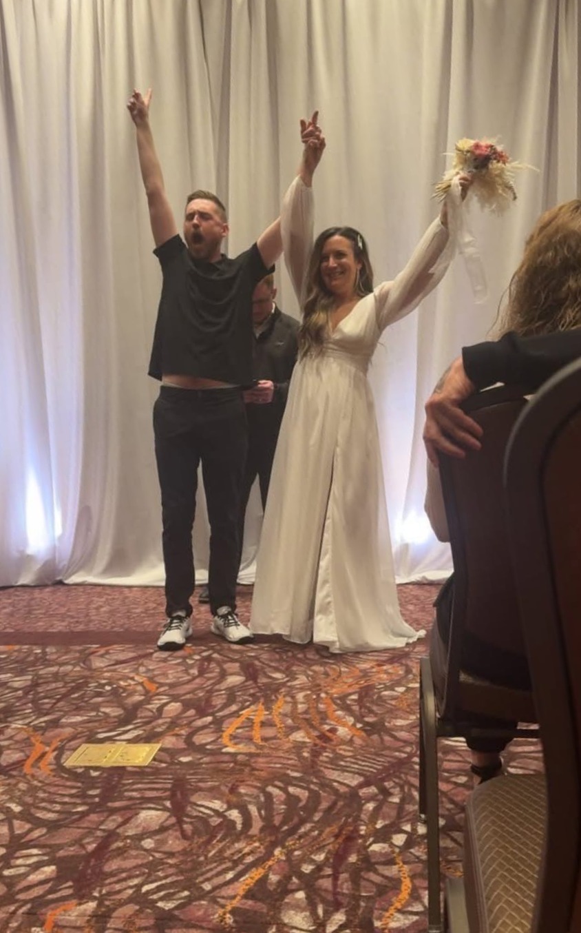 Congratulations to the bride and groom at Four Winds South Bend. 