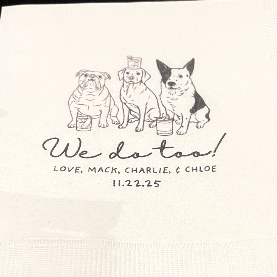 We Do Too Cocktail Napkins