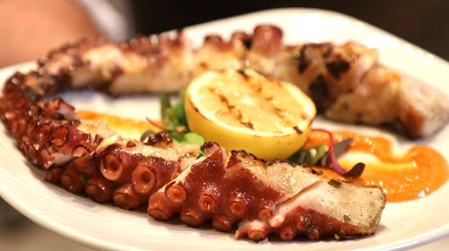 Citrus Charred Octopus with Romesco